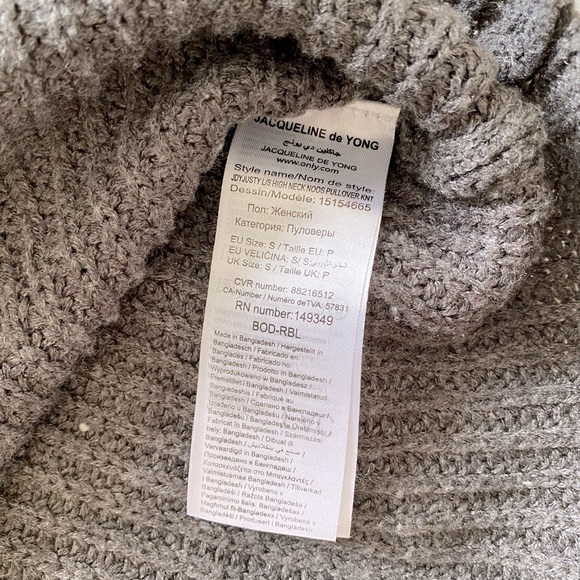 Jacqueline de Yong | M by Mendocino | Size: S | Turtleneck | Grey | - Picture 5 of 5